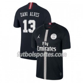 Camisetas Paris Saint Germain Dani Alves 13 Jordan Negro Tercera Equipacion 2018/2019